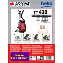 Dogant Arçelik 4240 Elektrikli Süpürge 25 Ad Bez Kumaş Toz Torbası 4 Lt %100 Ithal A++ Kalite