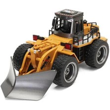 Huına 1/18 Rc Model Kar Küreme Dozeri Uzaktan Kumandalı İş Makinası - 2.4G 6 Kanal Kumanda Işıklı - 1586