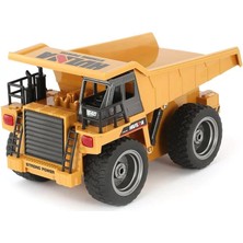 Huına 1/18 Yüksek Kalite Rc Model Damperli Kamyon Uzaktan Kumandalı Çok Fonksiyonlu İş Makinası - 2.4G Işıklı - 1540