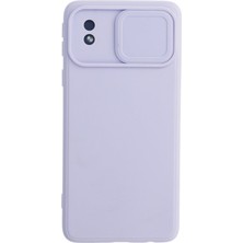 Nettech Samsung Galaxy A01 Core Uyumlu Kızaklı Kamera Korumalı Silikon Kılıf