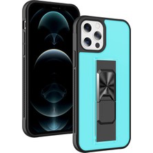 Nettech Apple iPhone 12 Pro Max Uyumlu Microcase Mıknatıs Yüzüklü Silikon Kılıf