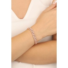 Mistik Silver Beyaz Zirkon Taşlı Gümüş Bileklik