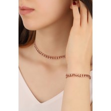 Mistik Silver Taşsız Gurmet Zincir Bileklik