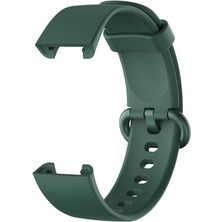 Case 4U Xiaomi Redmi Watch (Mi Watch Lite) Klasik Yumuşak Silikon Kayış Kordon Koyu Yeşil