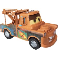 PopŞeker Tom Mater Cars Şimşek Mcqueen Çarpıp Dönen Sesli Işıklı 20CM. Tom Mater