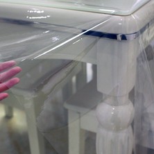 K&M Hometex Şeffaf Ince Masa Örtüsü Pvc 0.25 Mm