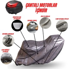 MaxDurable Honda Cb 500 Çantalı (Topcase'li) Motosiklet Motor Brandası