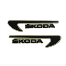 HMNL  skoda Rapid Uyumlu Krom Çamurluk Venti