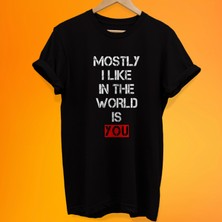 Remonz You Baskılı %100 Pamuk Oversize T-Shirt Büyük Beden Tişört