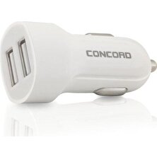 Concord C-767 USB 3.0A - 2.4A Araba Çakmaklık Hızlı Şarj Cihazı