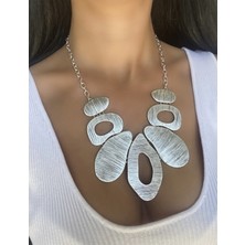 NOBLE Henna 925 Ayar Gümüş Kaplama Etnik Kadın Kolye