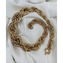 Noble Accessory Alexander Gold Kalın Zincir Kolye