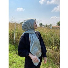 Vera Hijab Kadın Vr Logo Desen Twill Şal Desenli Shawl
