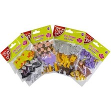 FKM Bubu Yapışkanlı Eva Sticker Oynar Gözlü Maymun Fil Geyik 4 Er Adet