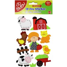 FKM Bubu 3D Eva Sticker Çiftlik Yapışkanlı Eva
