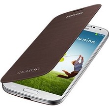 Samsung Galaxy S4 Flip Cover Kılıf - Kahverengi EF-FI950BAEGWW