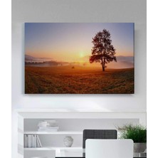 MonoStella Gün Batımı Ağaç Kanvas Tablo