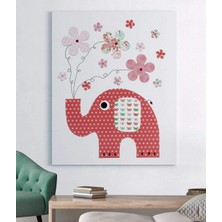 MonoStella Fil Temalı Çocuk Odası Tablosu