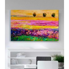 MonoStella Lavanta Tarlası Yağlı Boya Kanvas Tablo