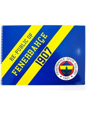 Fenerbahçe Lisanslı Resim Defteri 25X35CM Spiralli