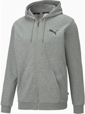 Puma Ess Small Logo Fz Hoodie Tr Gri Erkek Sweatshirt 58670453