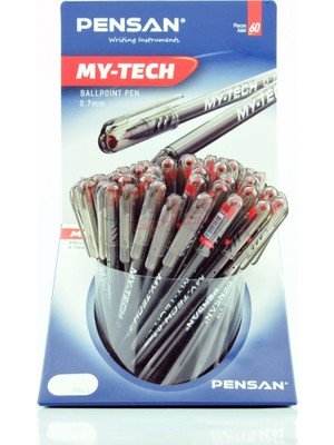 Pensan Tükenmez  Pensan My Tech Kırmızı 60’lı Stand
