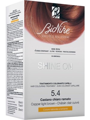 Bionike Shine On Saç Boyama Kiti Açık Bakır Kahverengi No:5.4
