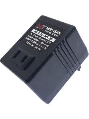 Mervesan 220/110V 20WATT Vac Dönüştürücü Oto Transformatör