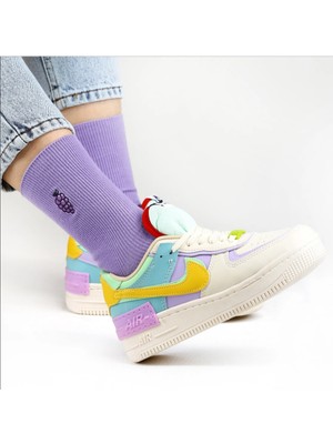 Ozzy Socks 6 Çift Meyve Nakışlı Renkli Çorap Kutusu