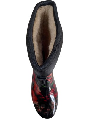 SK OĞLU Kadın Içi Peluşlu Yumuşak Su Geçirmez Çizme