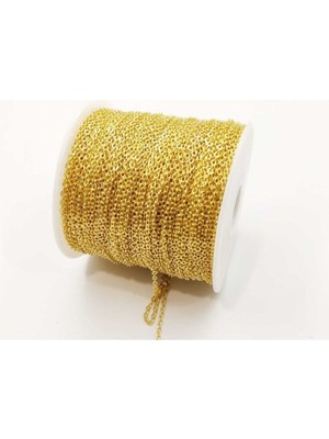 Yiğit Aksesuar Kolye Bileklik Zinciri Gold 5 Metre