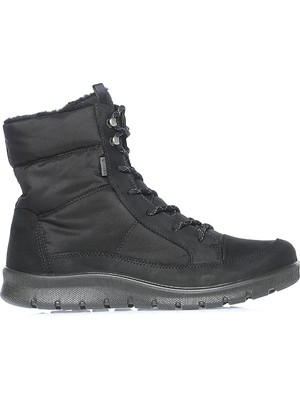 Ecco Babett Boot Blackblack Oil Nubuckte Siyah Kadın Bot