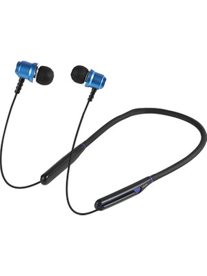 Asonic AS-XBK65 Siyah/mavi Boyun Askılı Mıknatıslı Bluetooth+ Tf Kart Spor Kulak Içi Kulaklık