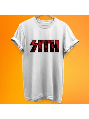 Remonz Sith Baskılı %100 Pamuk Oversize T-Shirt Büyük Beden Tişört
