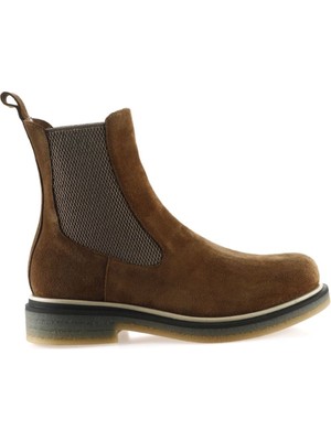 Bueno Shoes Taba Süet Kadın Düz Bot