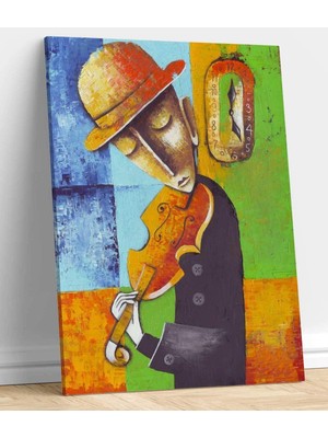 MonoStella Marinne Vias Sokak Müzisyenleri Kanvas Tablo