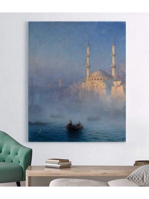 MonoStella Ayvazovsky Istanbul'da Kayıklar Kanvas Tablo