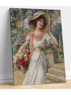 MonoStella Emile Vernon - The Flower Girl Tablosu