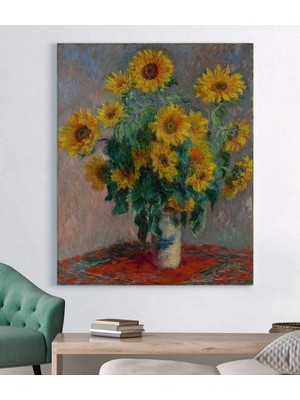 MonoStella Claude Monet Ayçiçekleri Kanvas Tablo