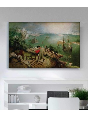 MonoStella Pieter Brueghel - Ikarus'un Düşüşü Kanvas Tablo