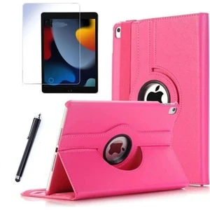 Apple iPad 9 Kılıf 9. Nesil A2604 10.2 Dönebilen Tablet Kılıfı + Ekran Koruyucu + Tablet Kalemi