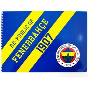 Fenerbahçe Lisanslı Resim Defteri 25X35CM Spiralli