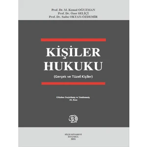 Kişiler Hukuku Gerçek ve Tüzel Kişiler   -M. Kemal Oğuzman