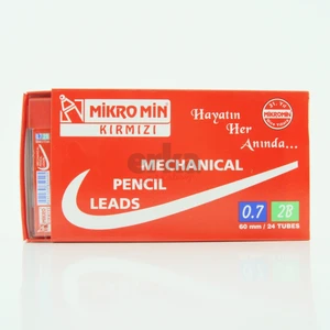 Şahin Kırtasiye Mikro 0.7 mm Kırmızı Kalem Ucu 60 mm   24 Adet