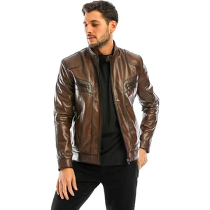 Ricky Kahverengi Hakiki Deri Mont Erkek