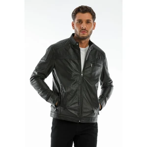 Pedro Siyah Jumbo Hakiki Deri Mont Erkek