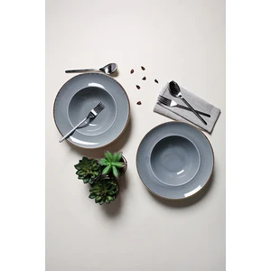 Ruby Seasons Gri Makarna Salata Tabağı 26 cm 2'li