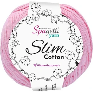Spagettiyarn Pembe Slim Cotton( 50 Gr)
