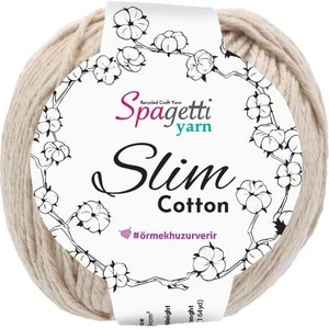 Spagettiyarn Açık Bej Slim Cotton ( 50 Gr)