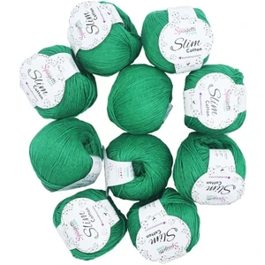 Spagettiyarn Benetton Yeşil Slim Cotton Ip - 10'lu Set